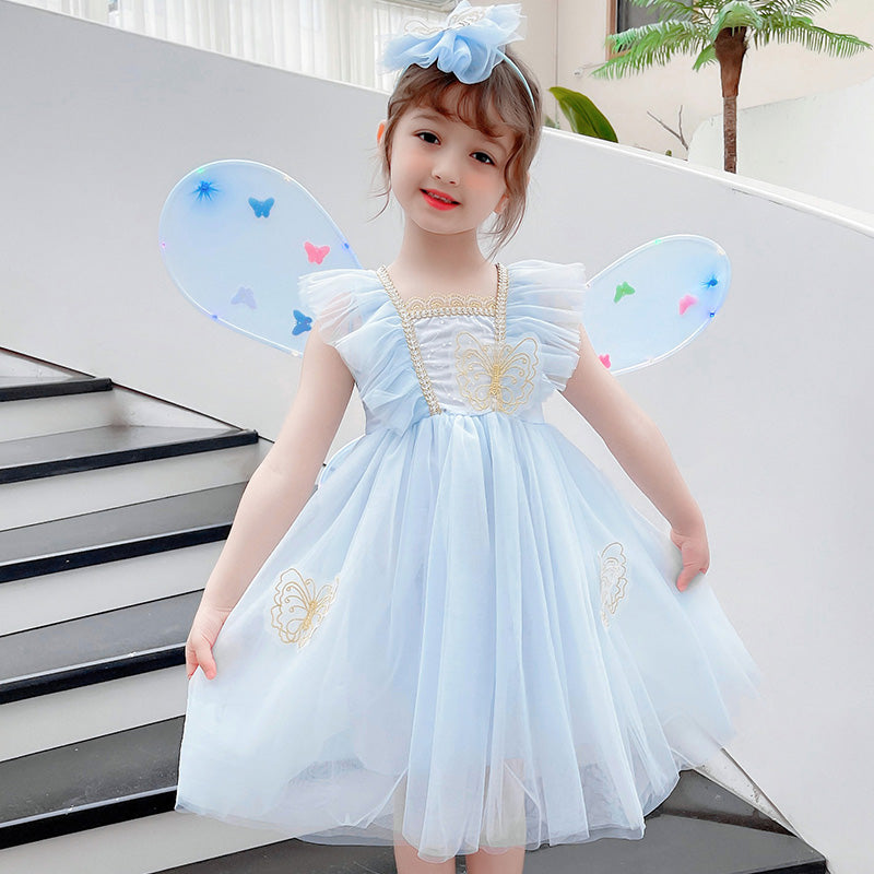 Girls' Fairy Pixie Butterfly Wings Dress