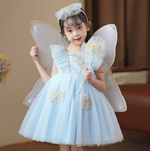 Girls' Fairy Pixie Butterfly Wings Dress
