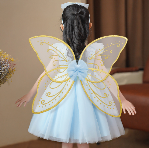 Girls' Fairy Pixie Butterfly Wings Dress