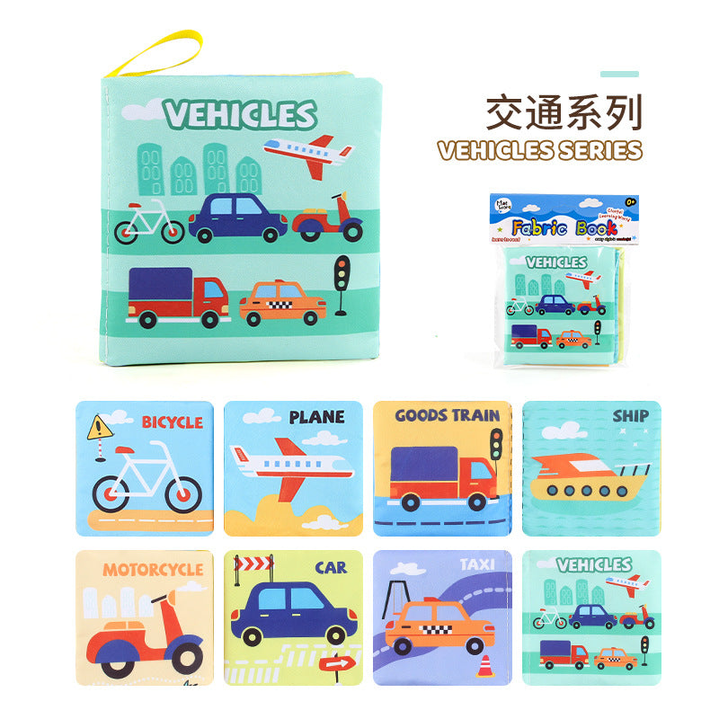 3D Fabric Baby Book - Early Education Toy with Animals