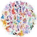Cute Fairy Stickers for Girls Colorful Butterfly Fairy Stickers for Scrapbook 50Pcs Vinyl Waterproof Aesthetics Stickers Bulk for Water Bottles Laptops Phone Luggage Party Supplies (Fairy)