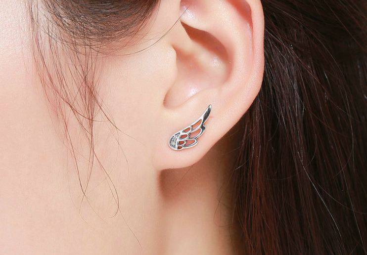 Fairy Wings Stud Earrings