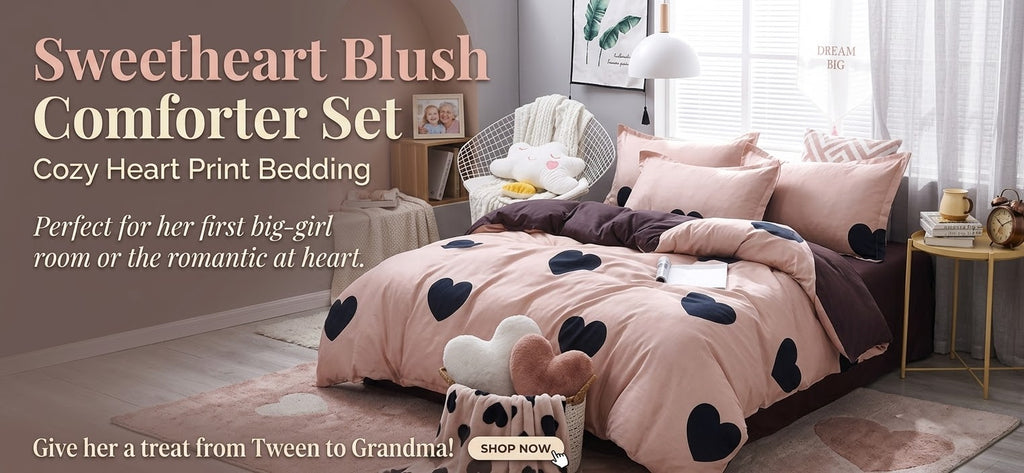 Pink Strawberry Comforter Set — Teen Bedroom Bedding