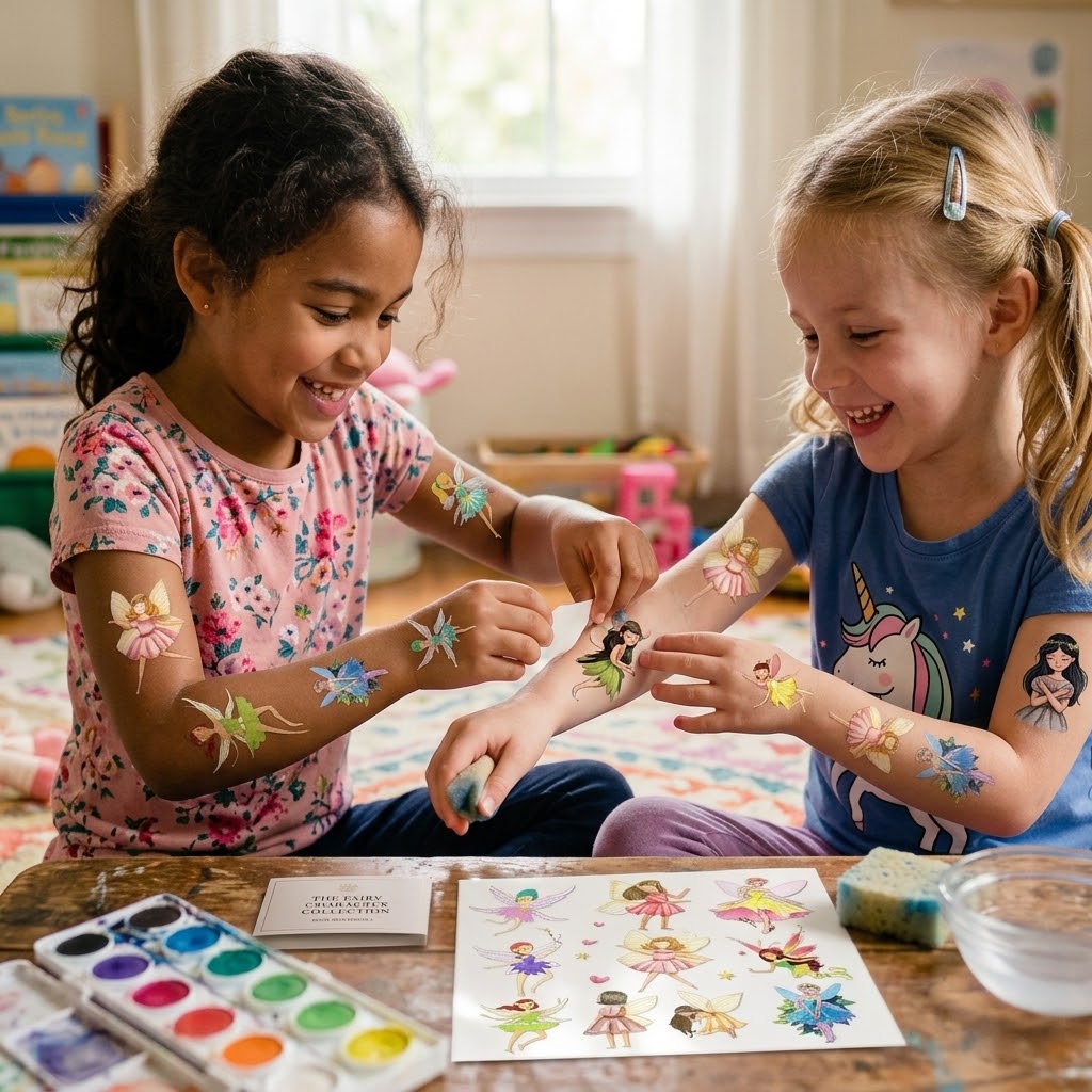 Fairy Temporary Tattoos — 96-Piece Enchanted Tattoo Set