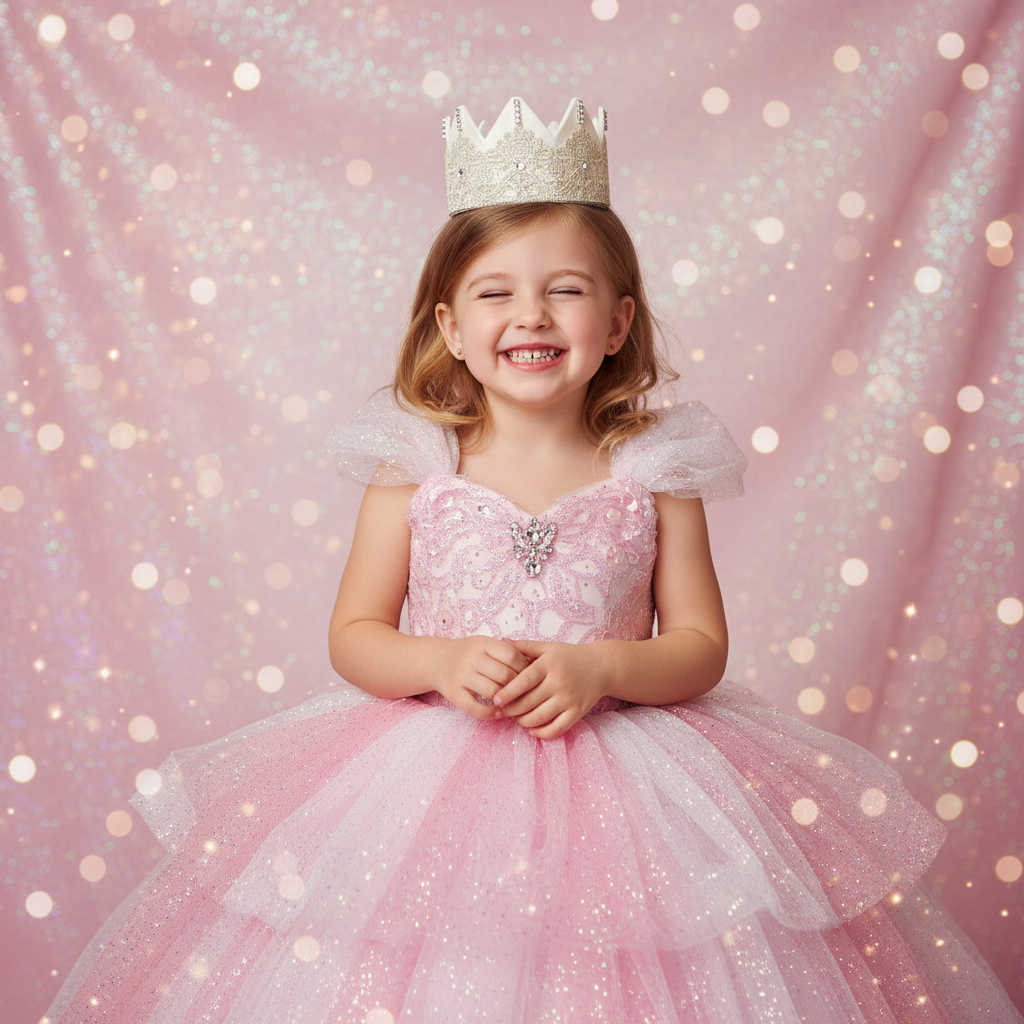 California Tot Girls Fairy Princess Felt Lace Gem Crown Tiara (Fairy Crown)