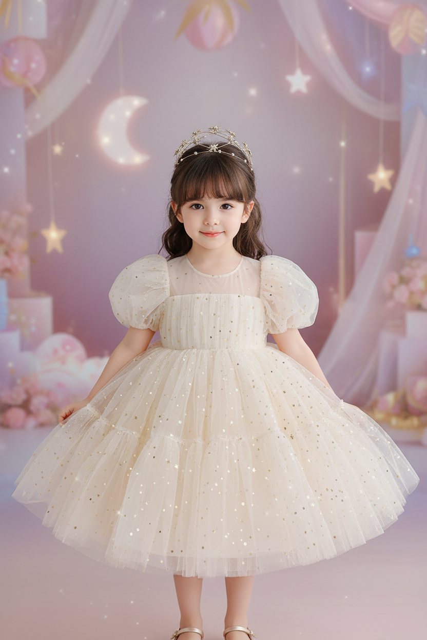 Children's Casual Fairy Dress in Fashion Style